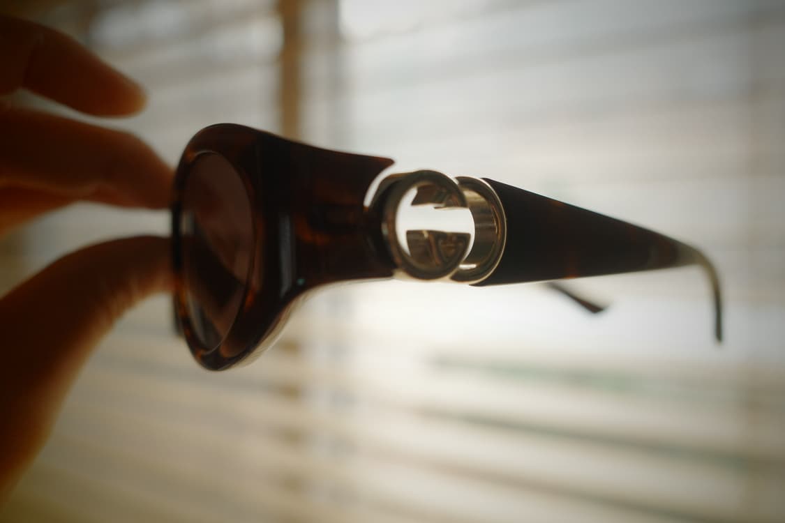 GUCCI 로고 템플 하바나 선글라스 상품이미지8