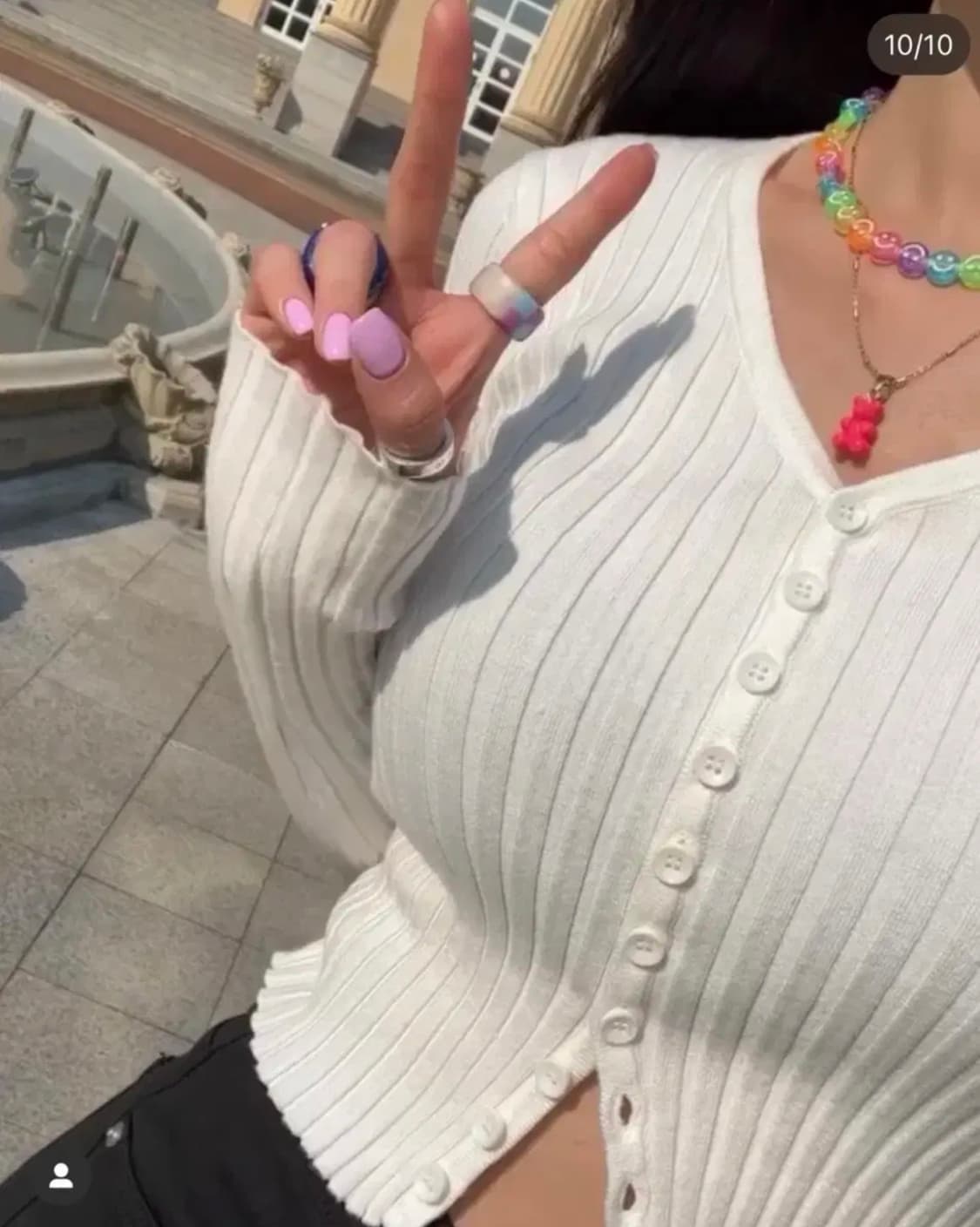페일제이드 맥 가디건 22FW, 페일제이드 브이넥 맥 가디건 아이보리 상품이미지3