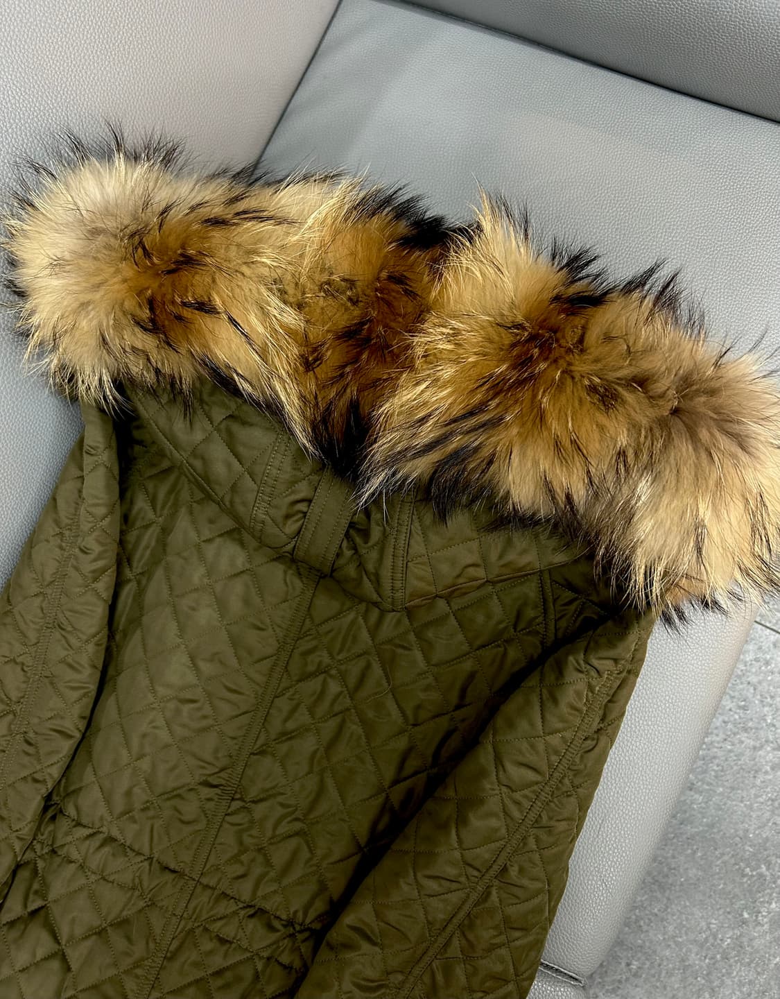 버버리 천연퍼 후드 퀼팅 자켓(XS/44~55) 상품이미지7