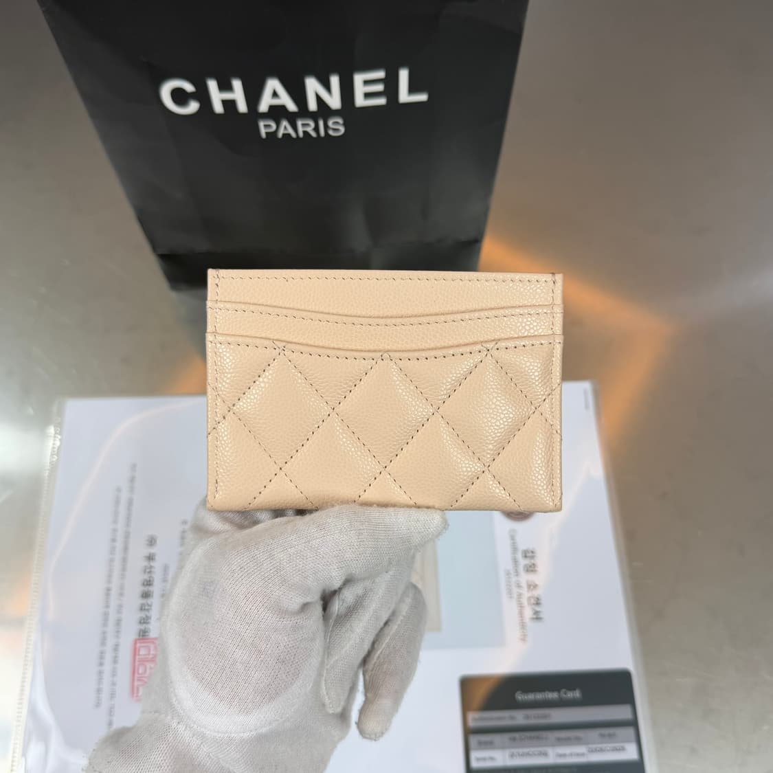 [리오브] 샤넬 CC 로고 클래식 캐비어 그레인드 카드지갑 상품이미지3