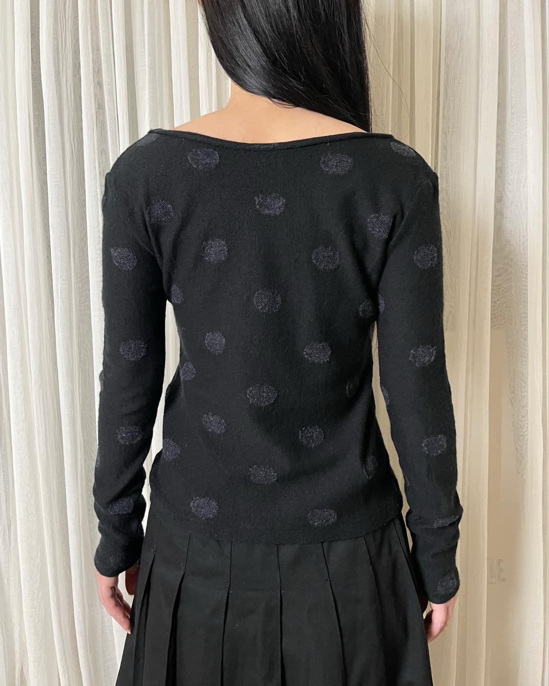 요지야마모토 도트 울 니트 yohji yamamoto noir 상품이미지2