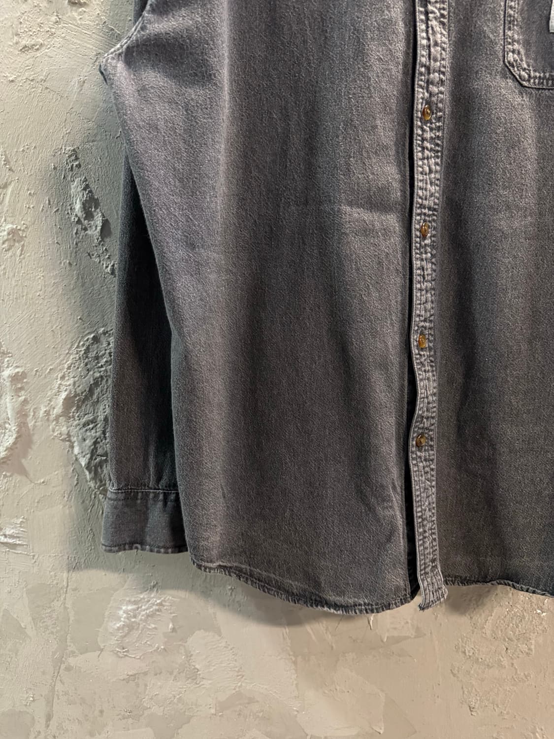 L 칼하트 CARHARTT 워크 셔츠 FR 패치 워싱 그레이 상품이미지2