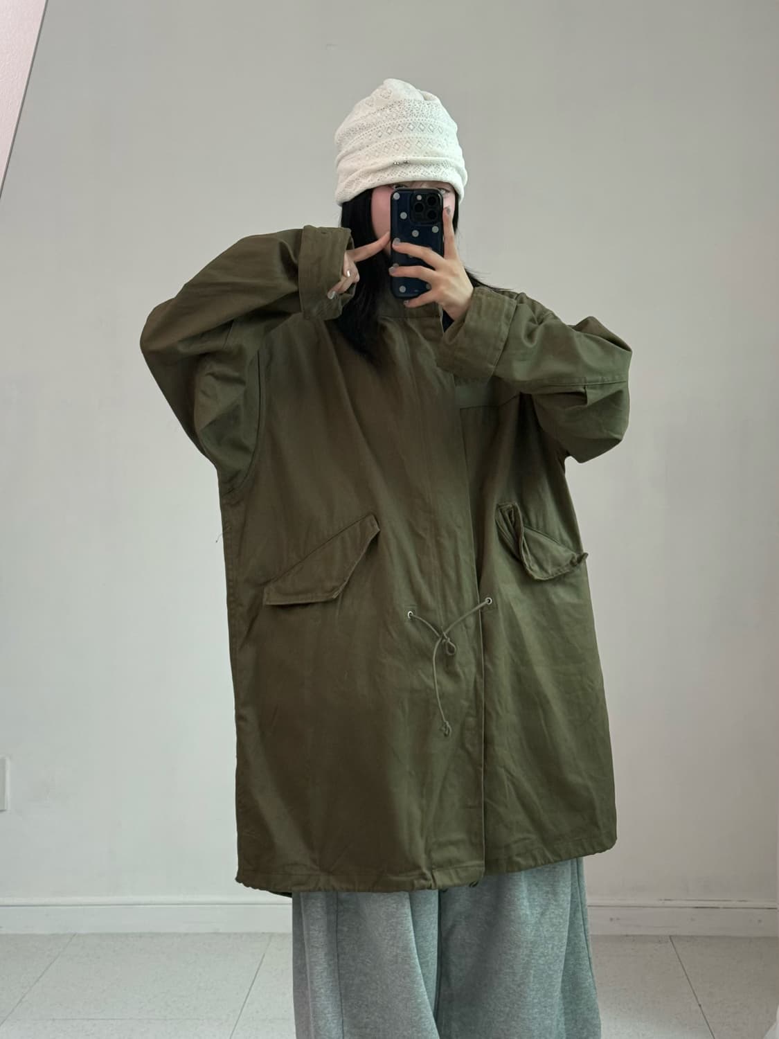 빈티지 카키 야상 자켓 상품이미지3