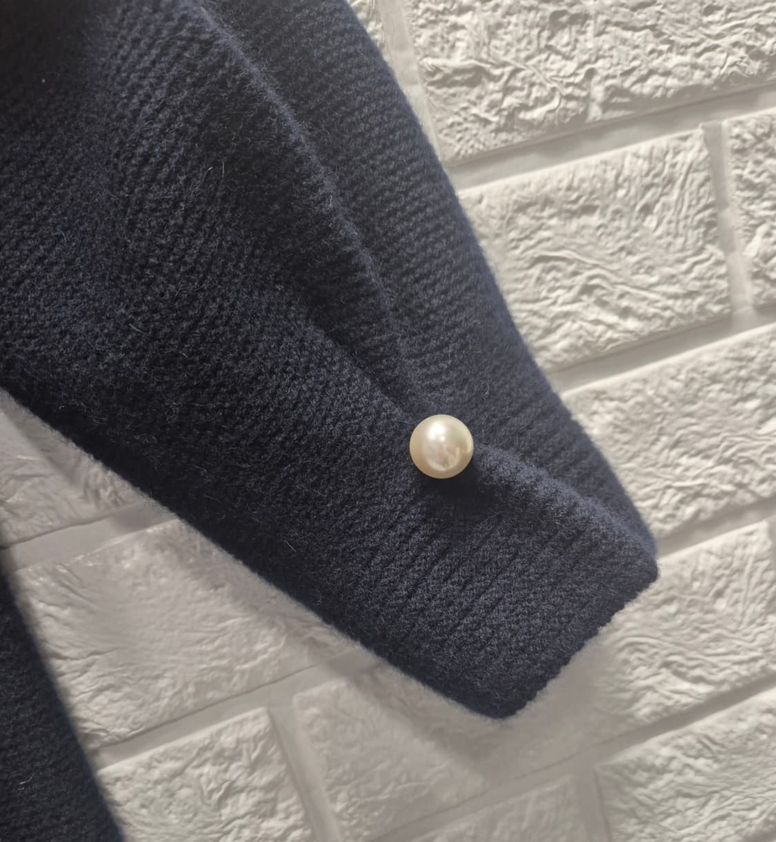 [F]마인 캐시미어100% 진주 포인트 니트 원피스 상품이미지4