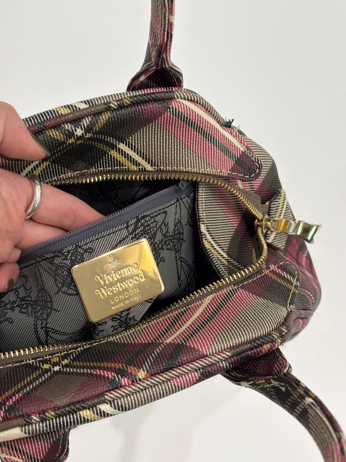 Vivienne Westwood 비비안웨스트우드 체크 토트백 상품이미지10