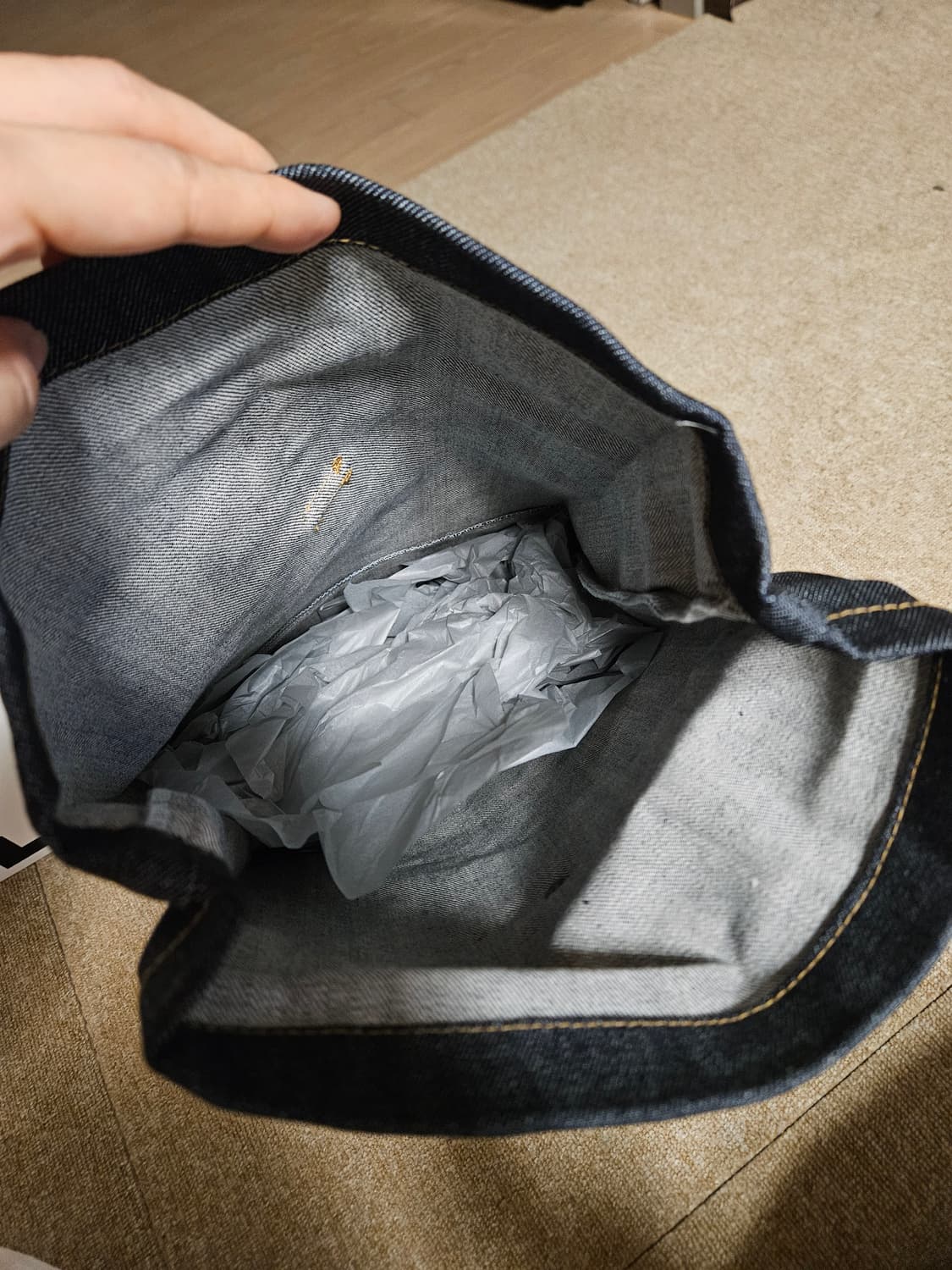 플랙 데님 롤업백 노트북가방 상품이미지3