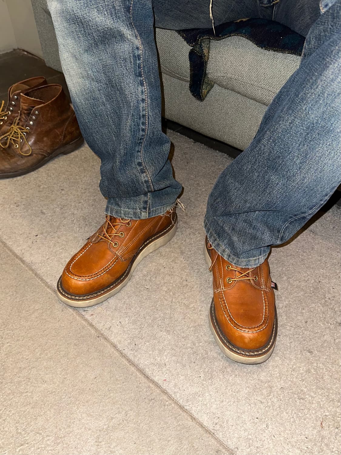 Thorogood USA moc toe leather boots (8D) 상품이미지2