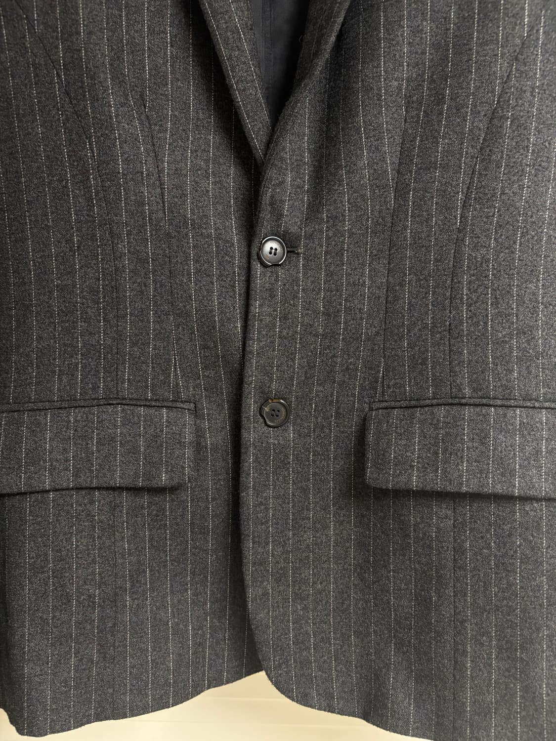 아더에러x자라 스트라이프 오버사이즈 블레이저 그레이 XS 상품이미지5