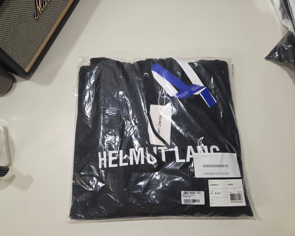 헬무트랭 코어 로고 후드티 블랙 L (L09HM521) 상품이미지1