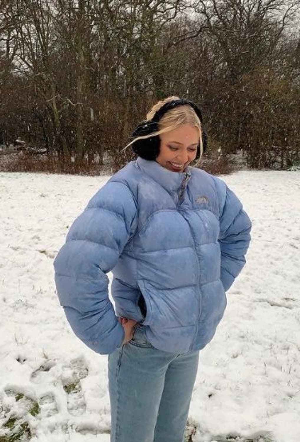 노스페이스 눕시 켄달제너 스카이블루 M 상품이미지1