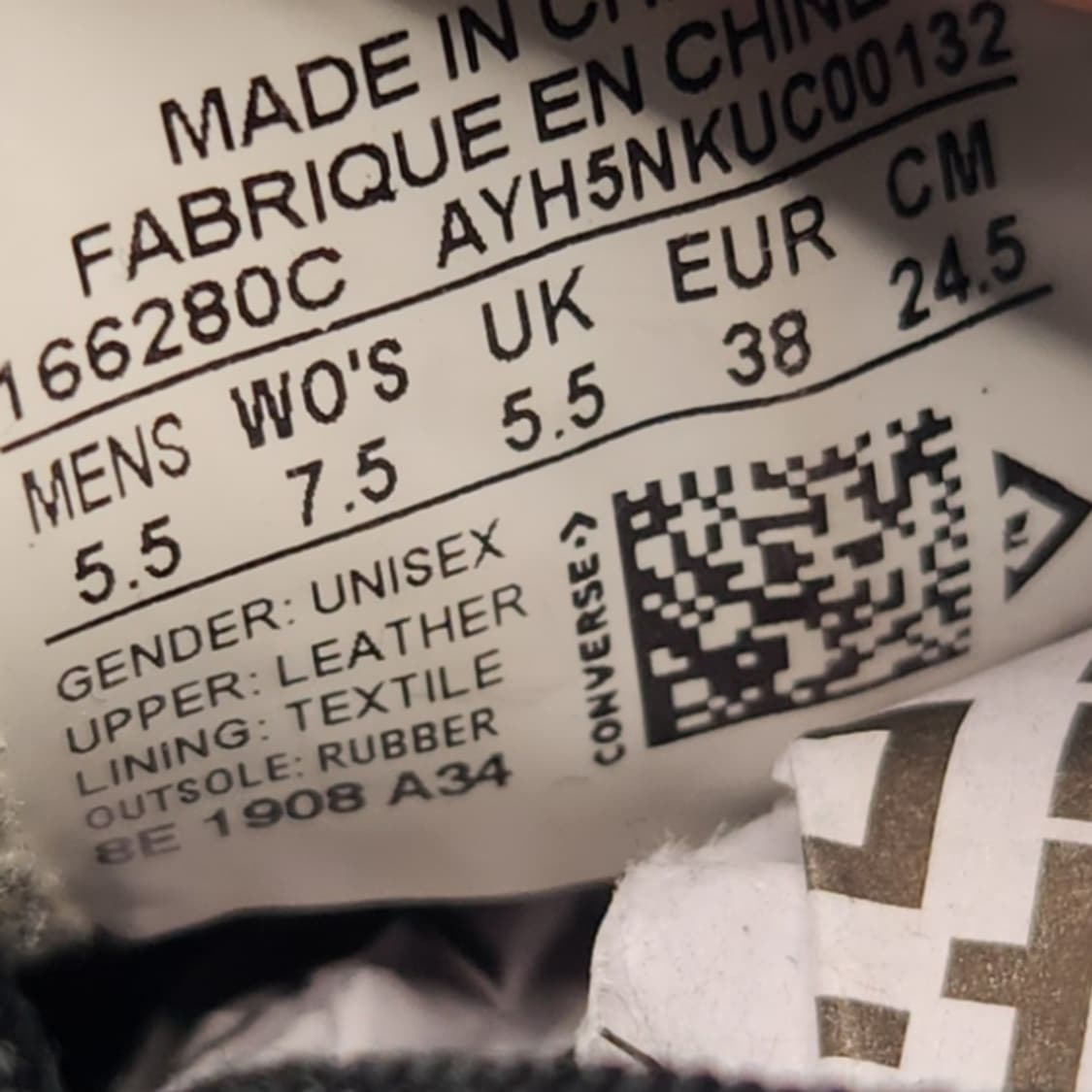 oo 컨버스 척70 레더 하이탑220 245 상품이미지6