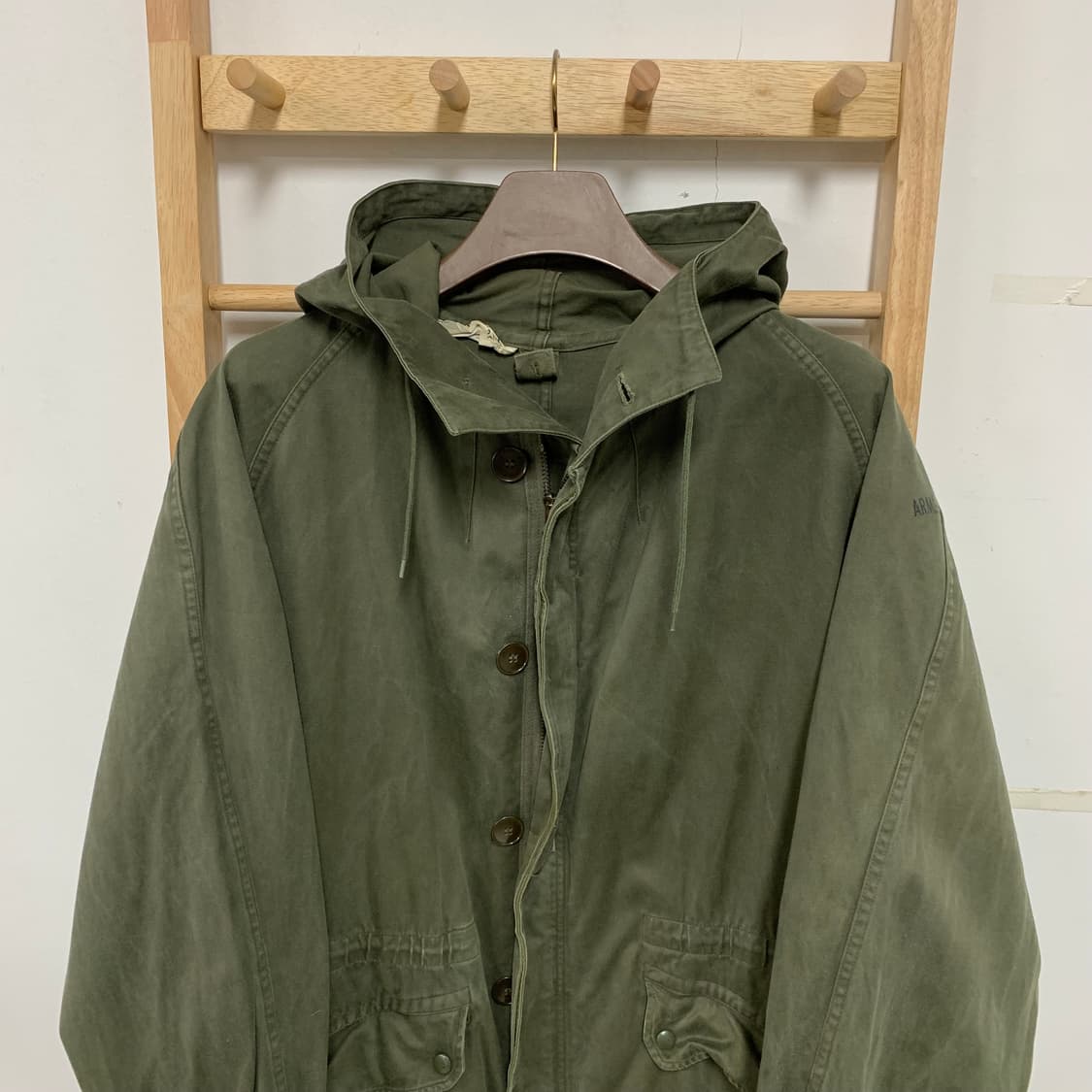 70s 프렌치 밀리터리 프랑스군 오리지널 M-64 필드 파카 상품이미지2