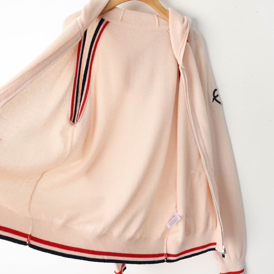 66/캐시미어100 니트 후드 집업 상품이미지6