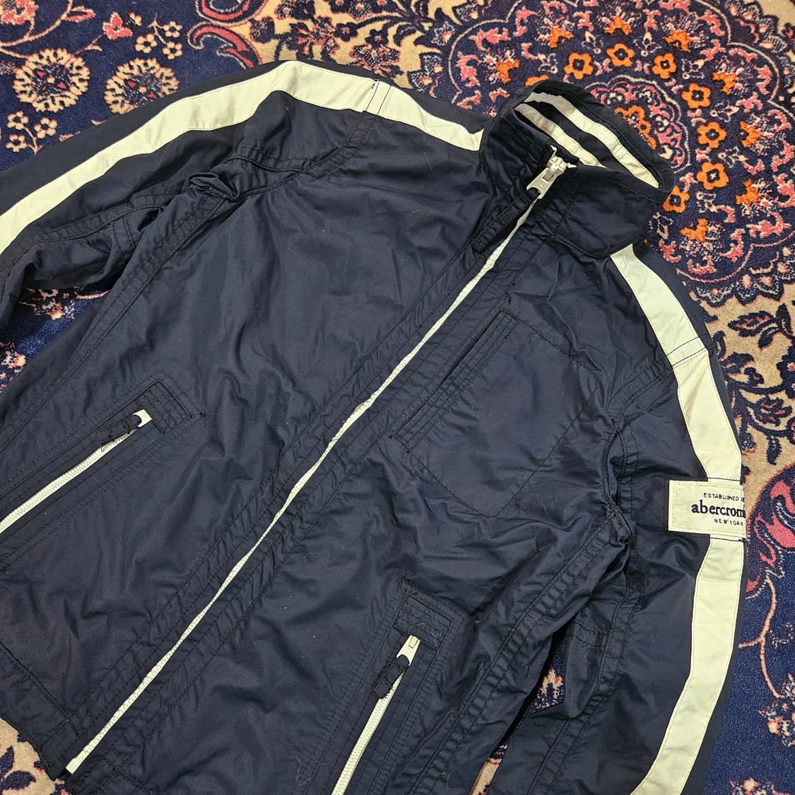 아베크롬비 Y2k 사라나크 레이크 나일론 집업 자켓 XL 상품이미지3