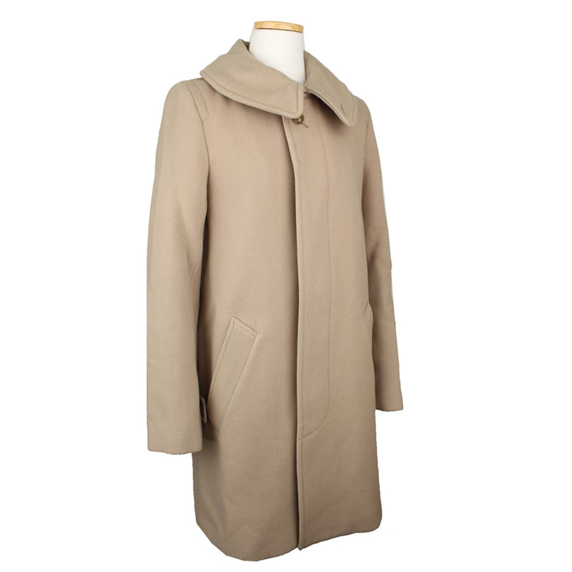 주카 라이트골드 울혼방 하프 코트(S) 상품이미지2