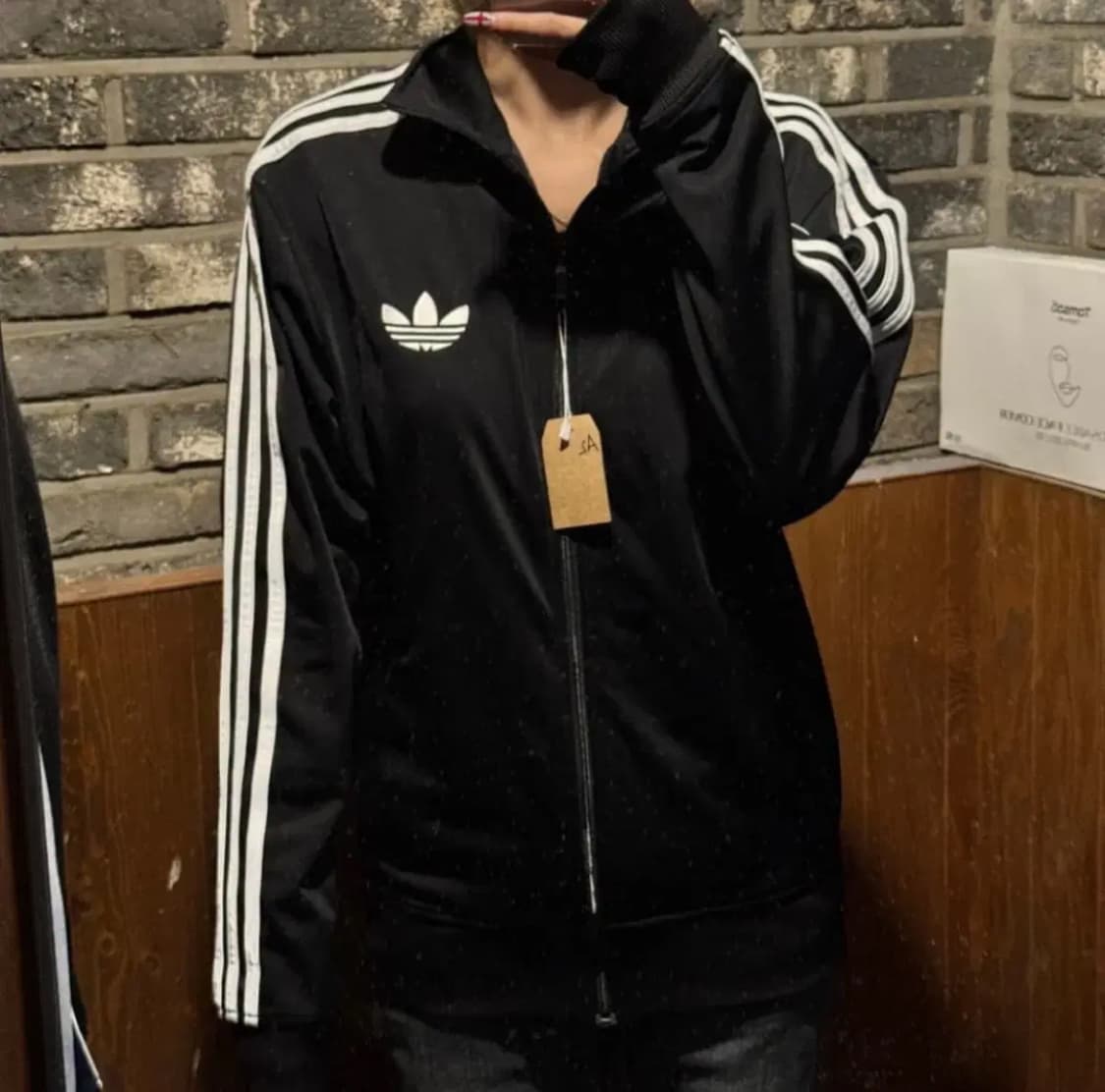 95) 아디다스 파이어버드 삼선 져지 트랙탑 집업 블랙 W32 상품이미지9