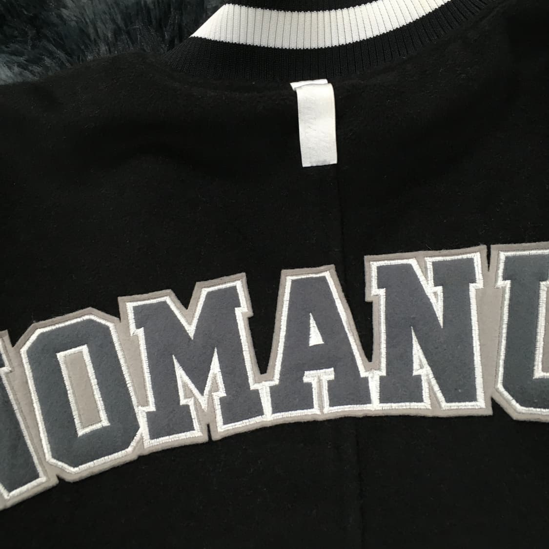 투티/0305 노매뉴얼 바시티 야구 점퍼 잠바 자켓 패딩 블랙 상품이미지6