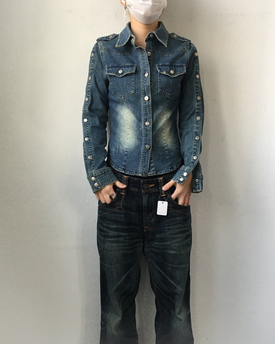 Button point denim jacket 상품이미지6