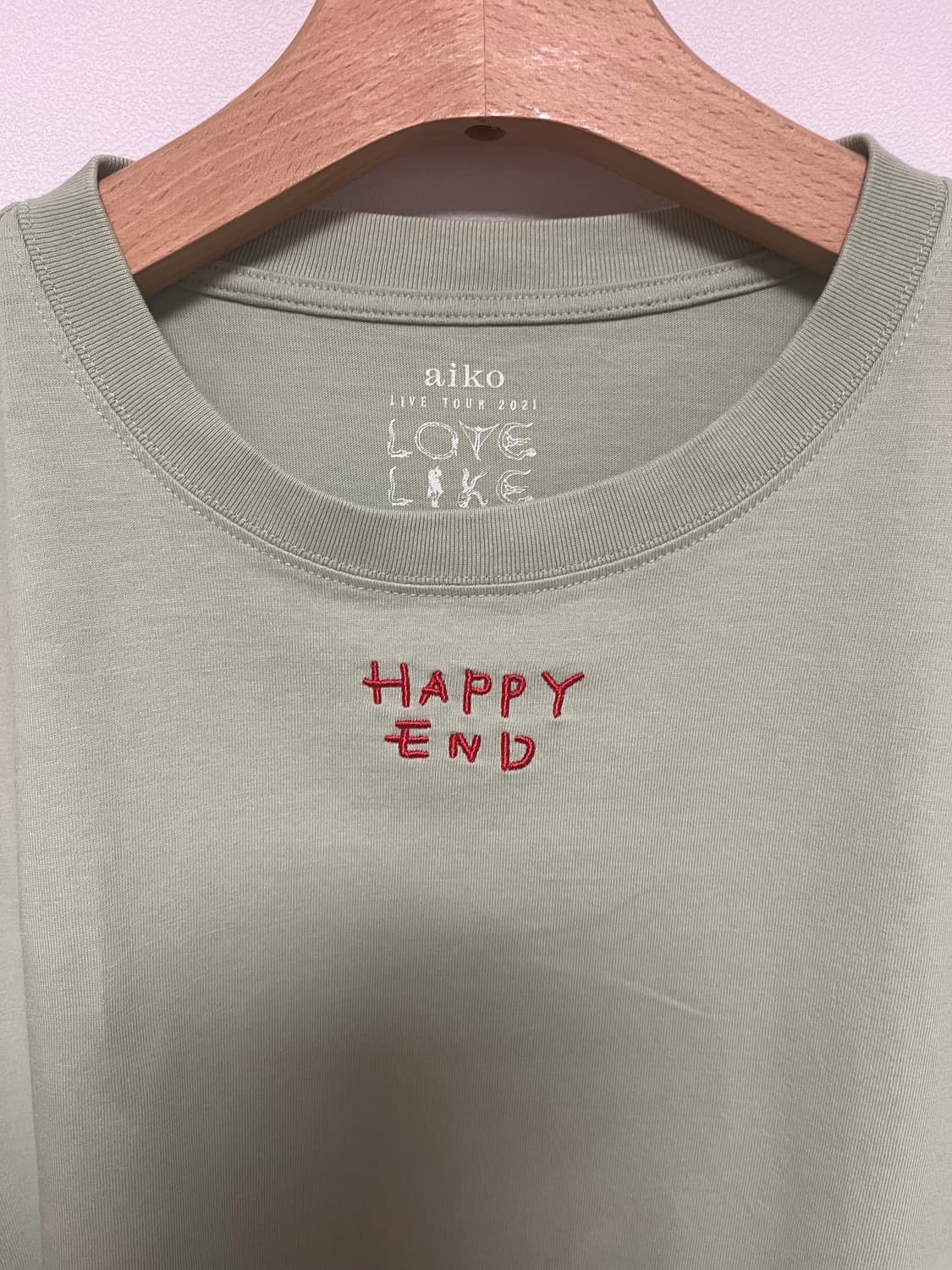 aiko 라이브 투어 굿즈 티셔츠 데카 L 상품이미지2