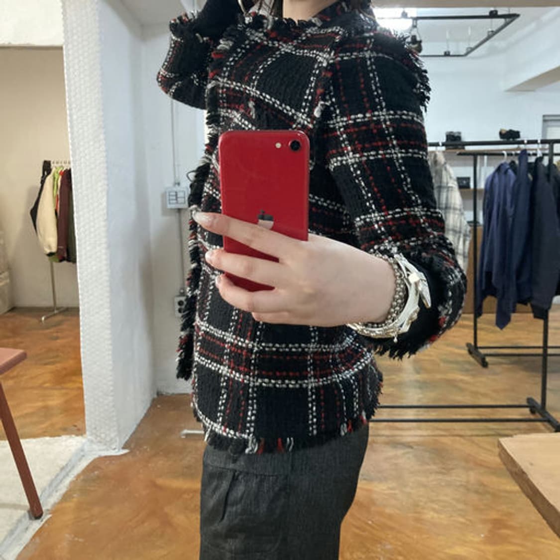 MSGM 컨템포러리 프린지 디테일 트위드 자켓 상품이미지6