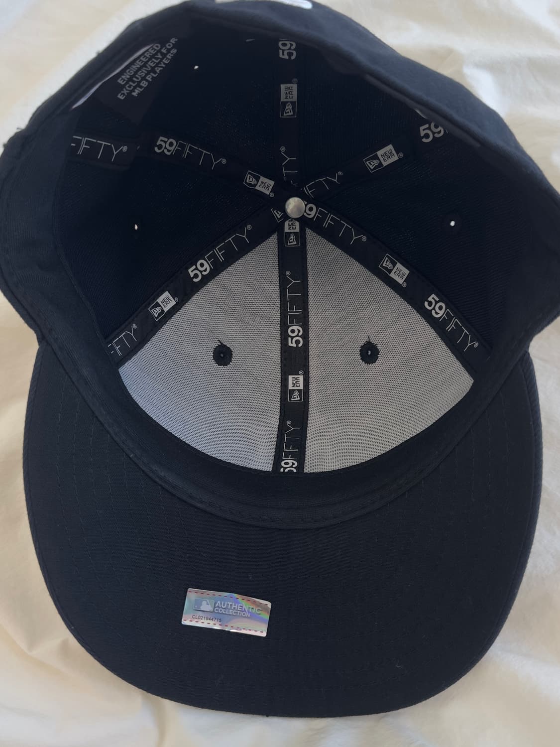 뉴에라 59피프티 mlb 어센틱 뉴욕 양키스 게임 네이비 7사이즈 상품이미지2