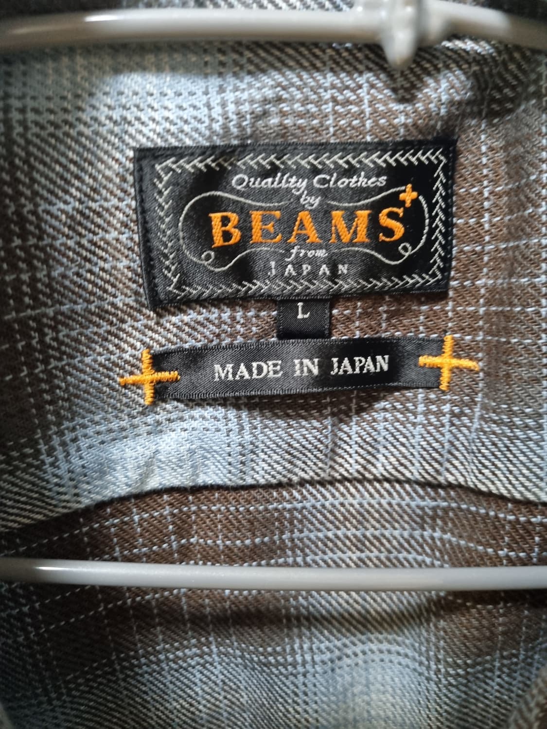 빔즈 플러스 beams plus 옴브레 셔츠 새상품 L사이즈 상품이미지3