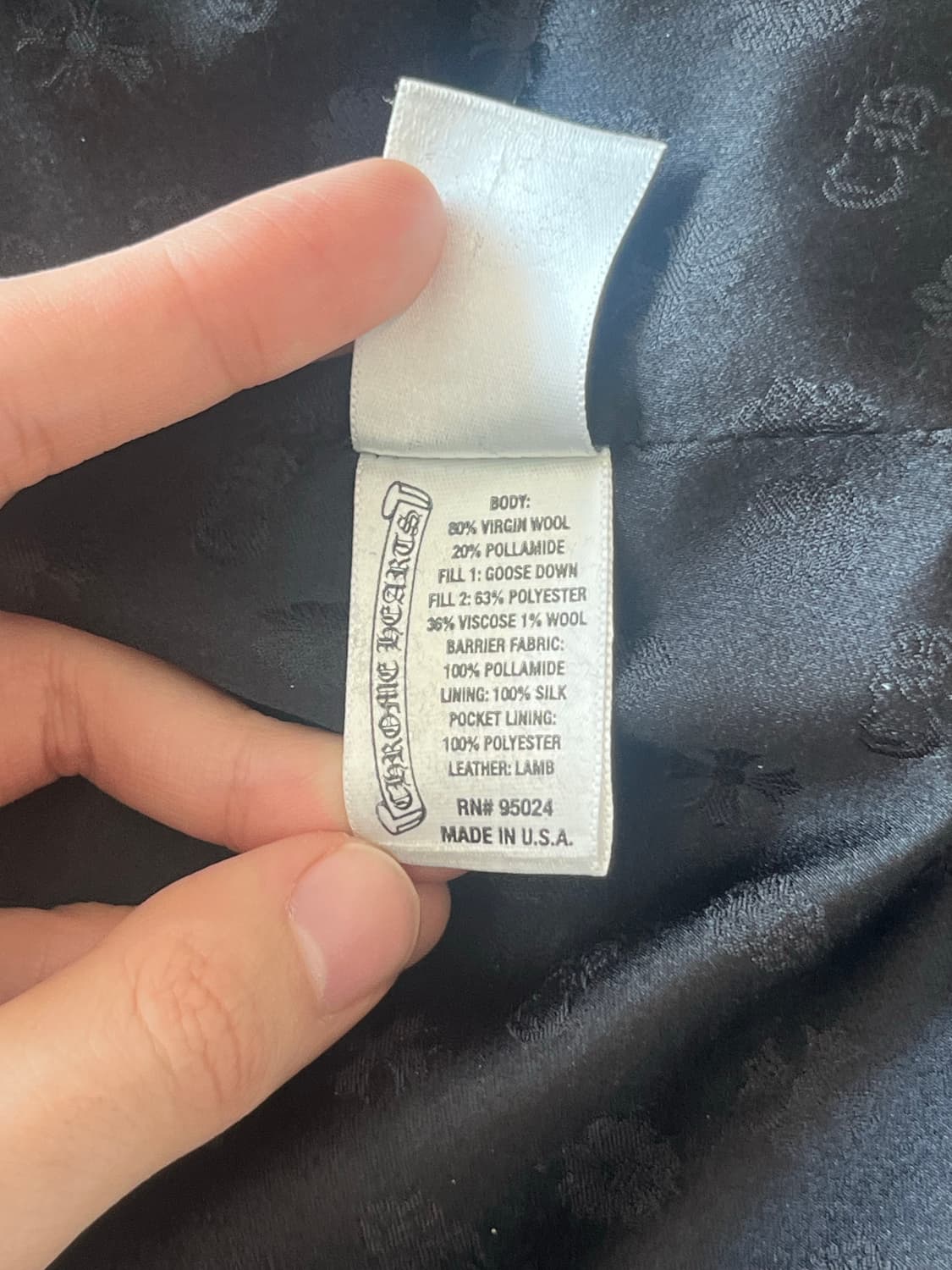 크롬하츠 플레어 레더 패딩 베스트 s 상품이미지6