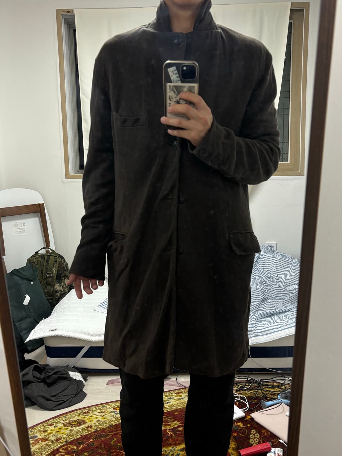 Christian peau coat brown 상품이미지5