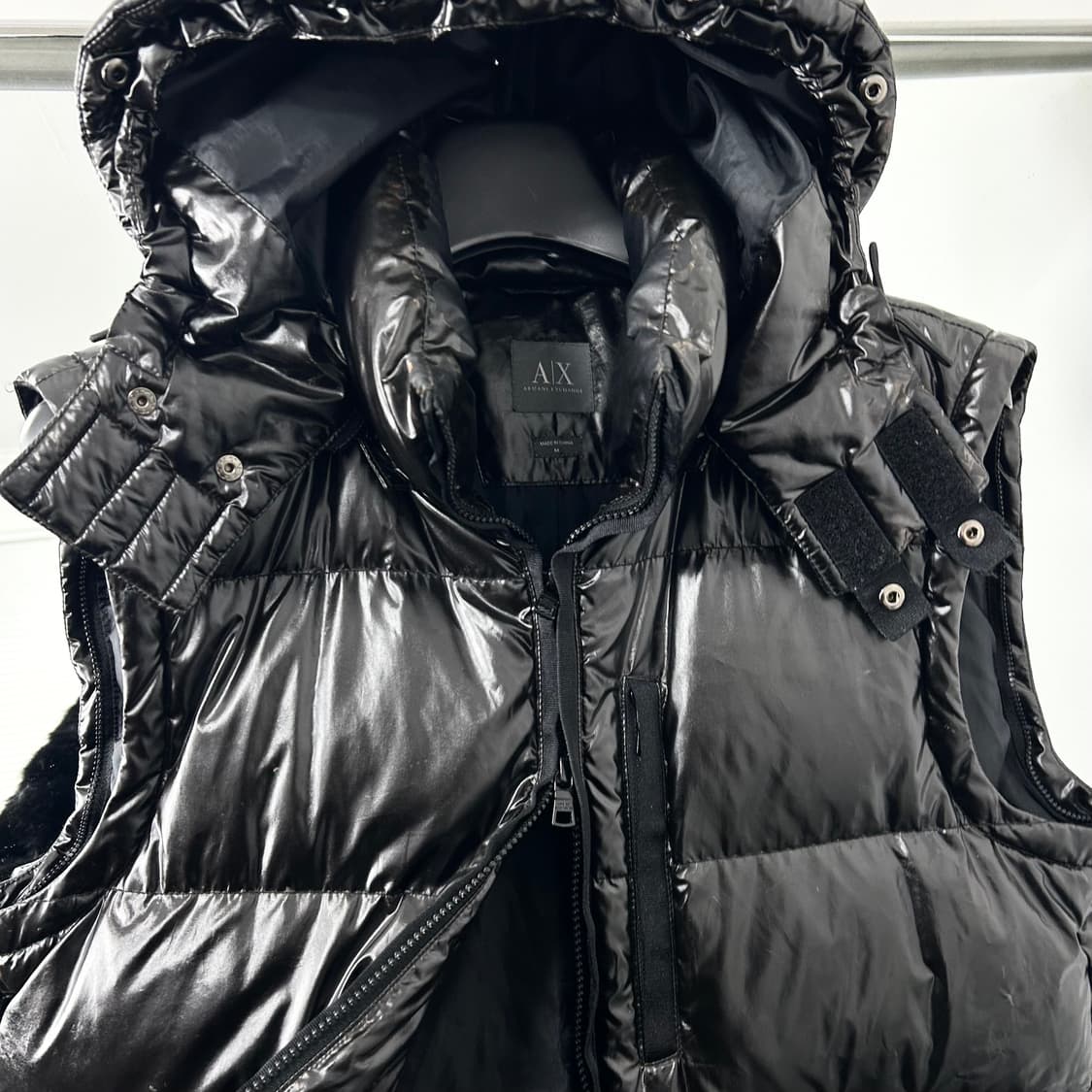 아르마니 익스체인지 글로스 구스다운 패딩 조끼 상품이미지6