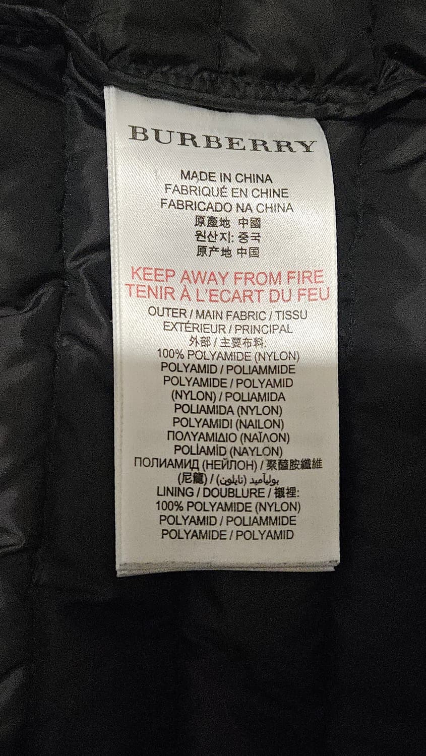 버버리키즈 12y 152 경량패팅 상품이미지4