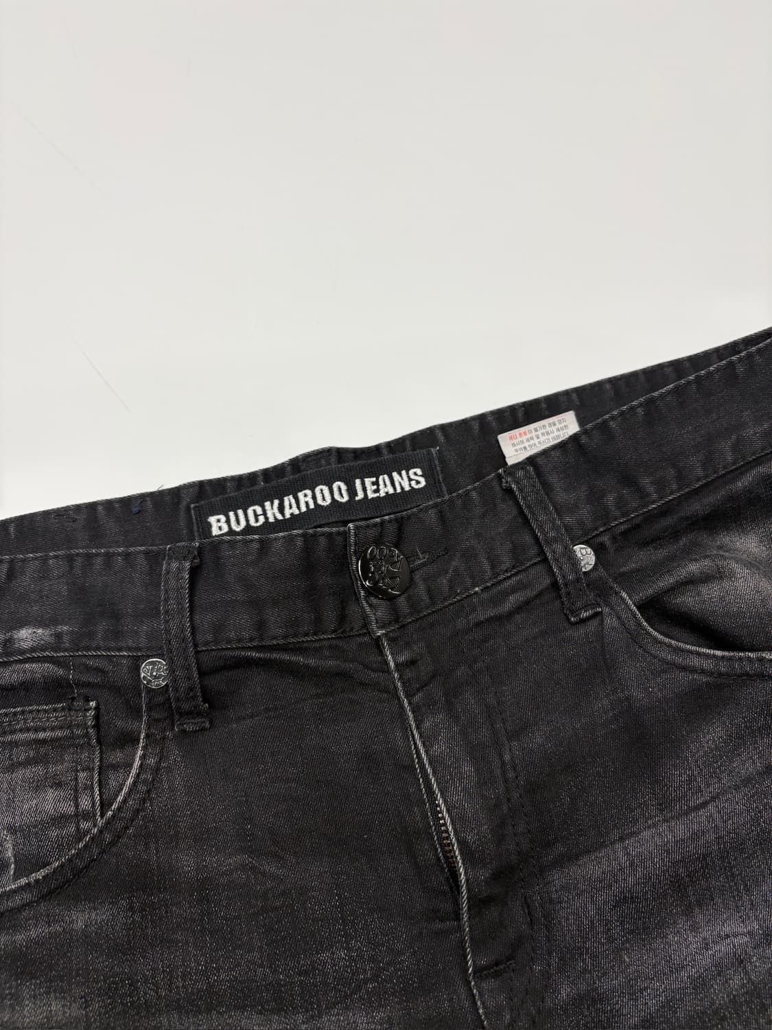 (27) BUCKAROO 버커루 y2k 워싱 디스트로이드 데님 팬츠 상품이미지4