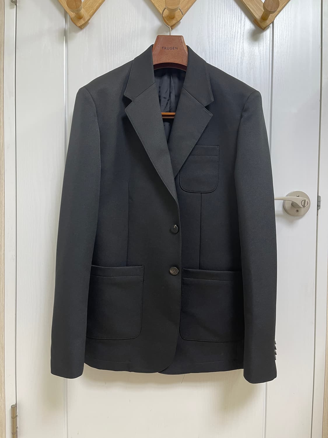 우영미 폴리 셋업 자켓  52 사이즈 팝니다 상품이미지1