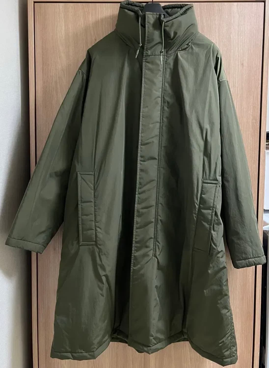 유니클로 C 후드코트 올리브 상품이미지2