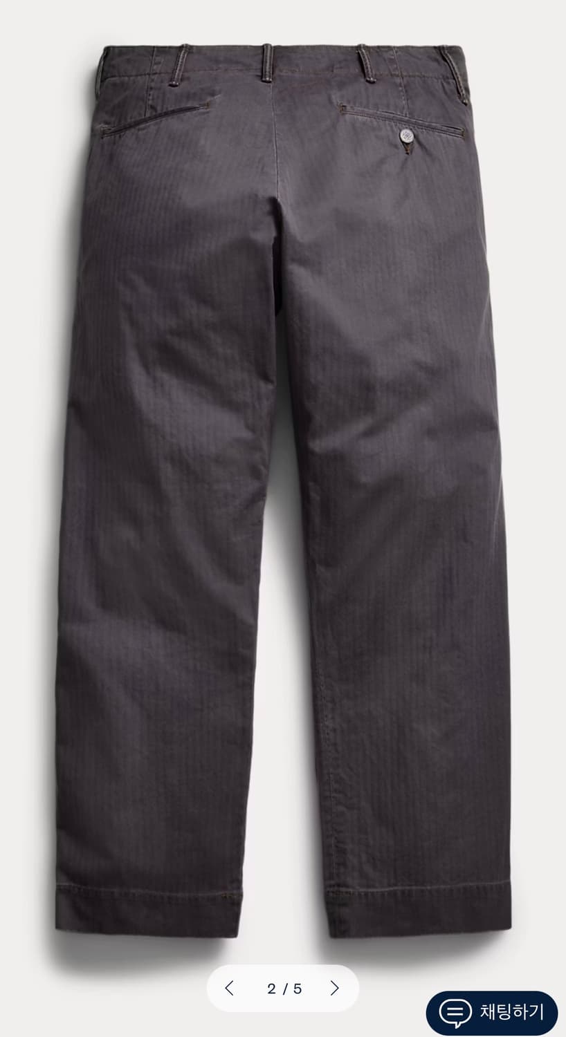 RRL 가먼트 다이 헤링본 블랙 필드 팬츠 상품이미지2