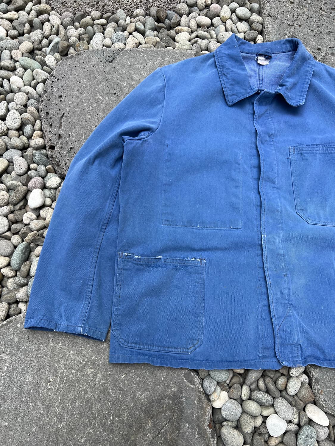 FADED LIGHT BLUE WASHING 빈티지 프렌치워크자켓 상품이미지4