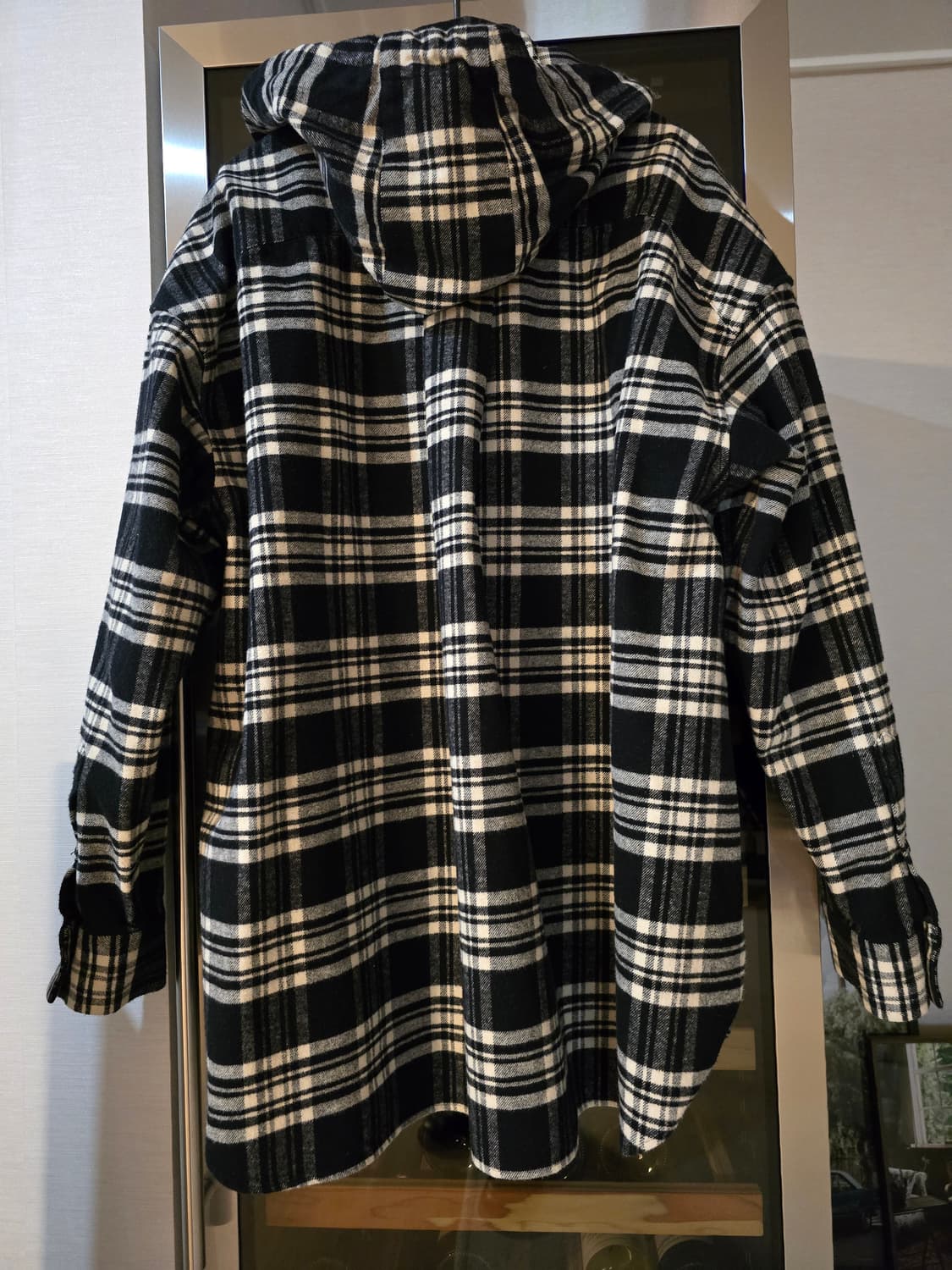 준지 후드 셔츠 얇은 코트두께감 50사이즈입니다. 상품이미지4