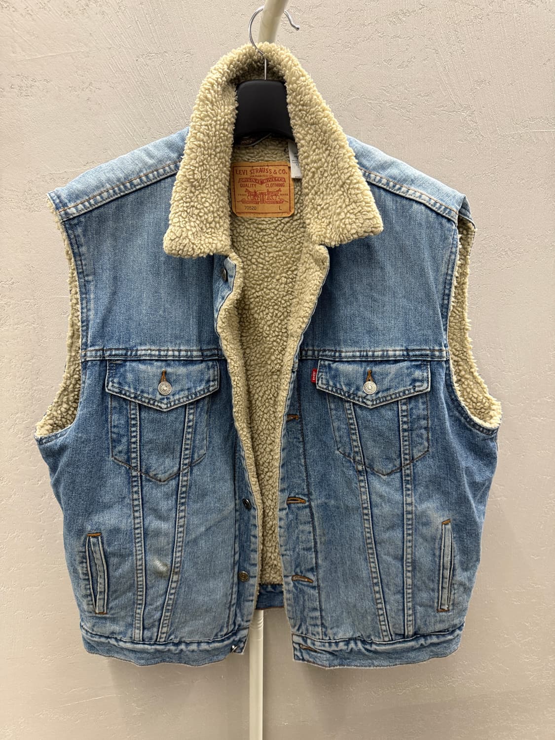리바이스 쉐르파 데님 조끼 L 상품이미지2