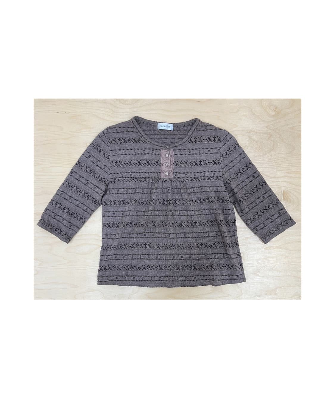 빈티지 브라운 레이스 탑 상품이미지2