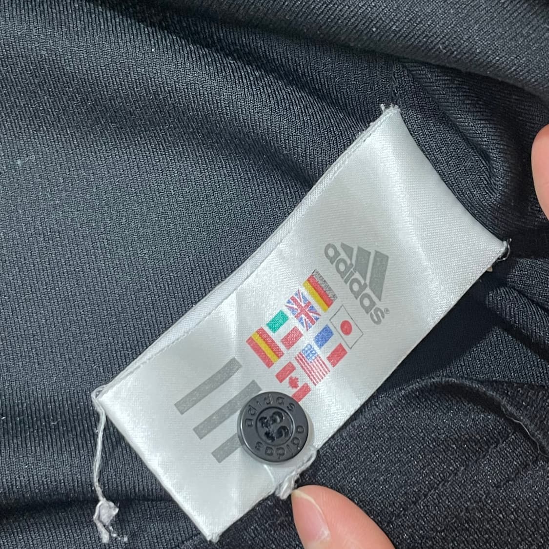 아디다스 삼각로고 블랙 트랙 져지 반팔 카라티 남성100 상품이미지4