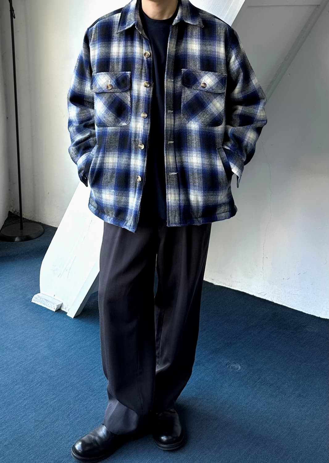 Fleece liner nel check jacket 상품이미지8