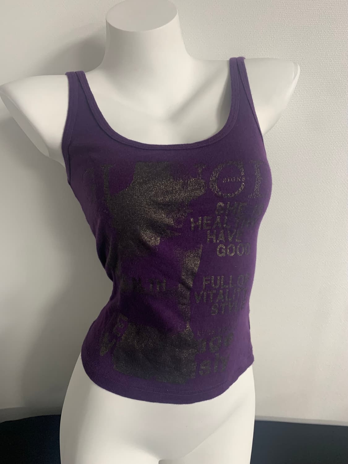 Kitch dark purple sleeveless  상품이미지3