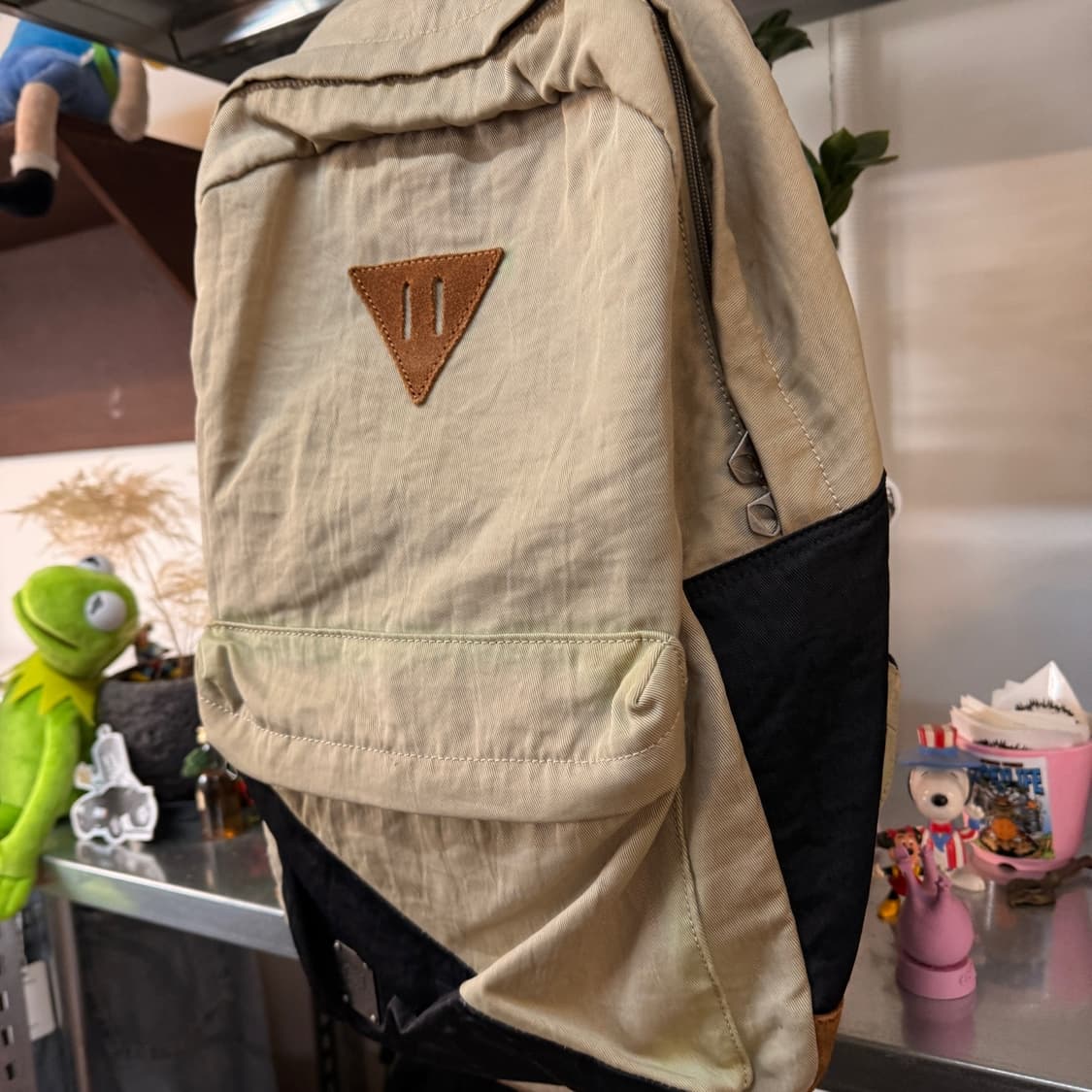 디젤 스웨이드 슬라브 패브릭 백팩 상품이미지5