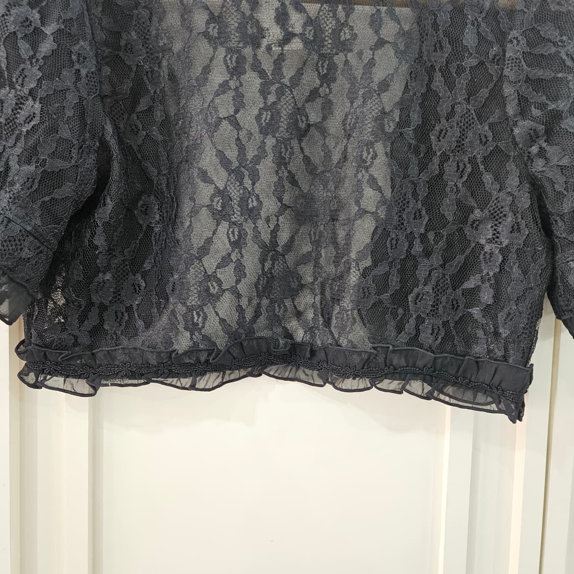 액시스팜  블랙 레이스 볼레로 상품이미지6