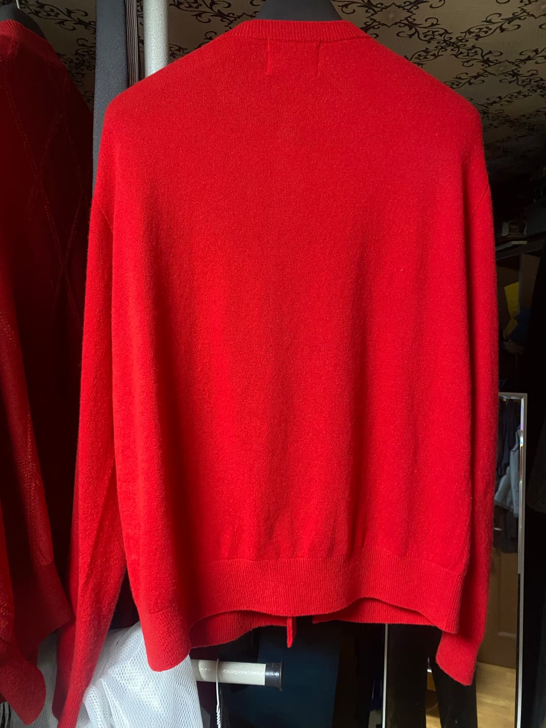 아트이프액츠 울가먼트 라운드 넥 가디건 레드 XL 상품이미지3