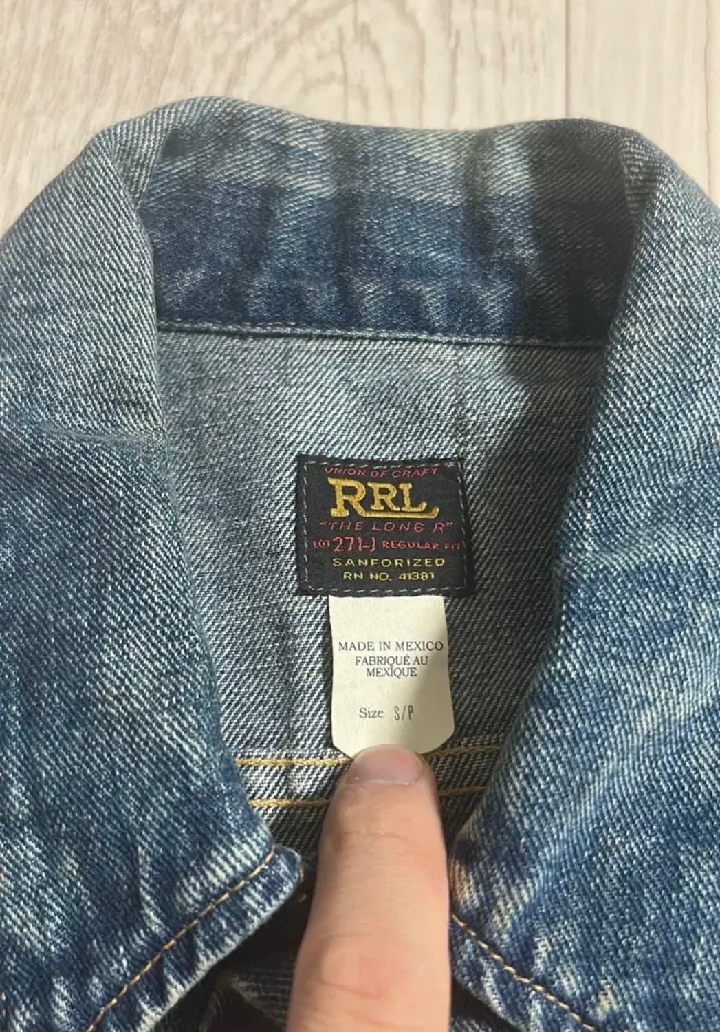 RRL LOT 271 리랜드 데님 자켓 S 상품이미지2