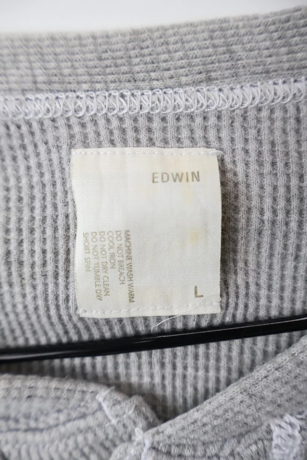 Edwin Waffle Henley Long Sleeve 상품이미지6