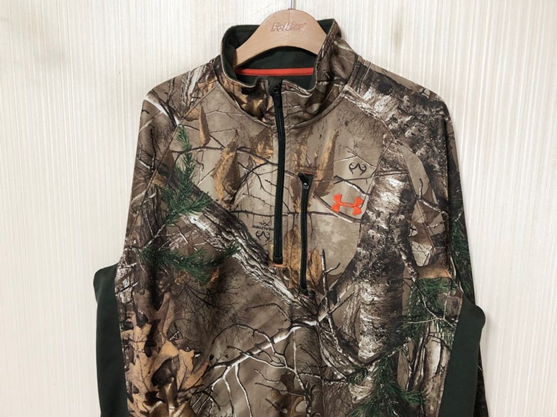 언더아머 콜드기어 리얼트리/헌팅카모 하프집업 플리스풀오버 XL(해외) 상품이미지6