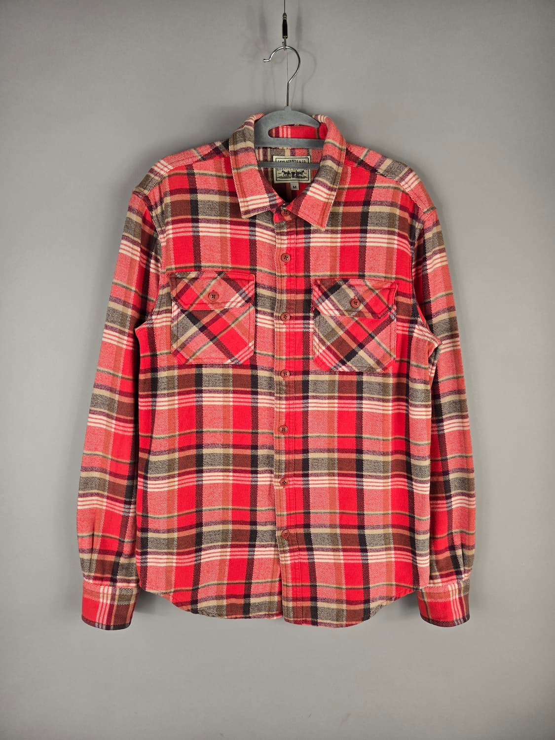 [무료배송]리바이스 M 남성 플란넬 체크 셔츠 상품이미지1