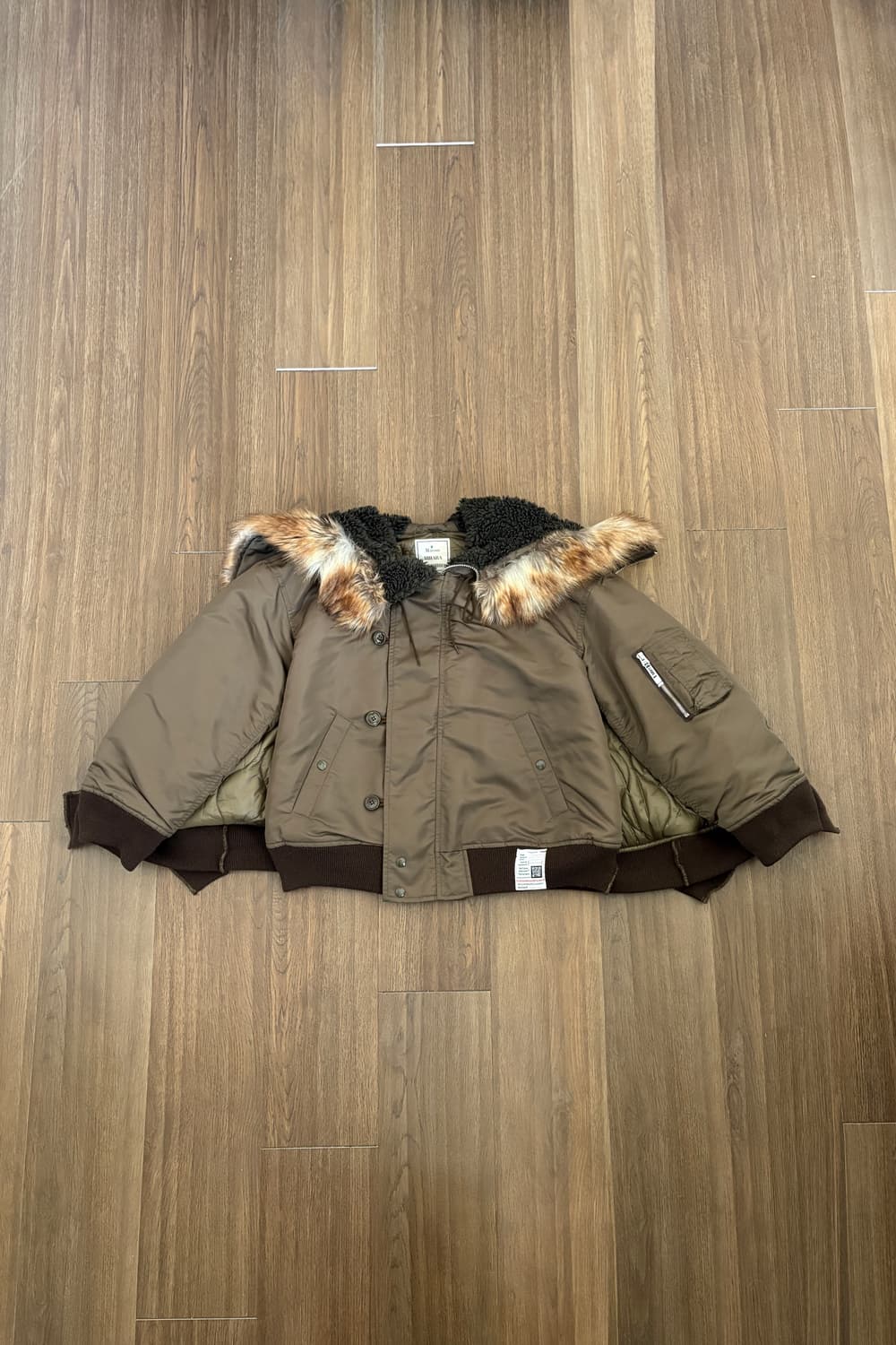 Mihara Yasuhiro Fur Hood Bomber Jacket 상품이미지5