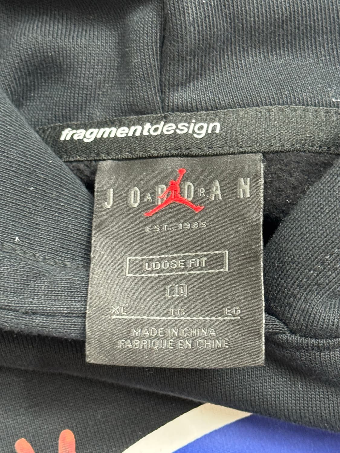 조던 x 프라그먼트 이미지 풀오버 후드 XL 상품이미지6